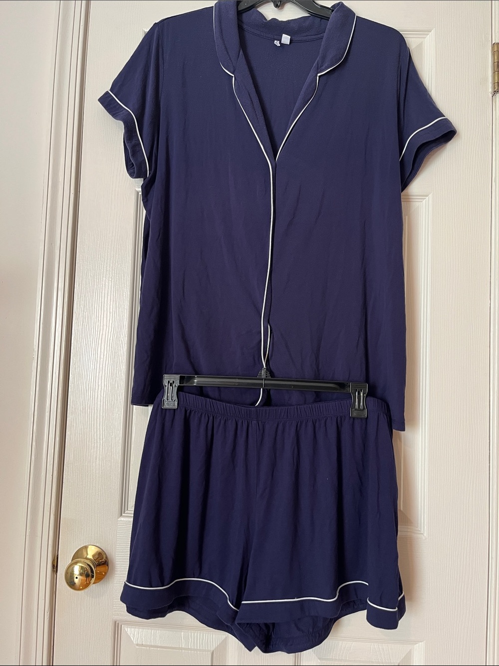 Nordstrom Navy and White Short Sleeve Pajama Set